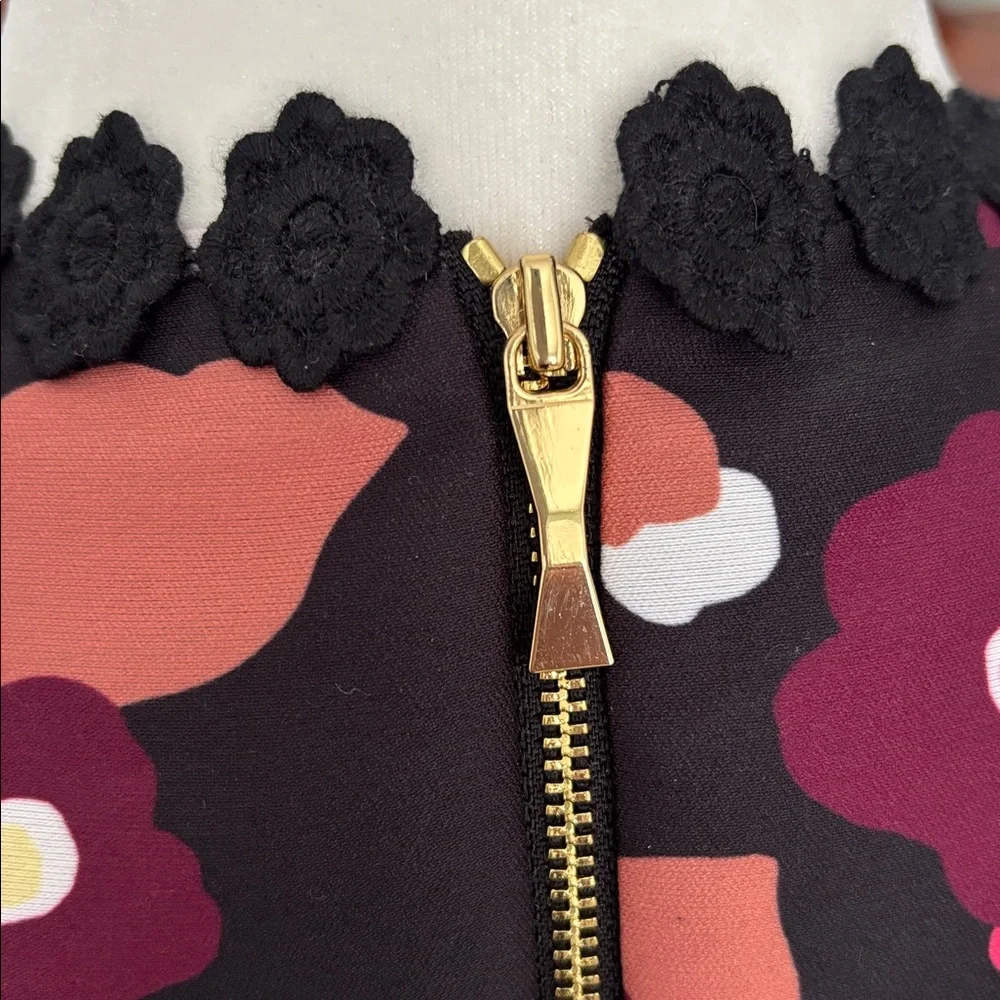 NWT Kate Spade Blooming Mikado Fit and Flare Midi Dress Size 6 Vibrant Floral